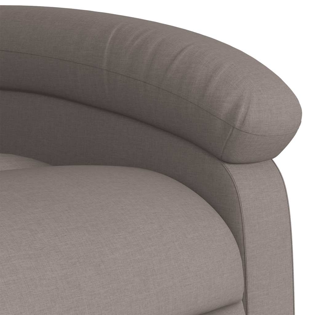 Fauteuil inclinable de massage Taupe Tissu - XIOS