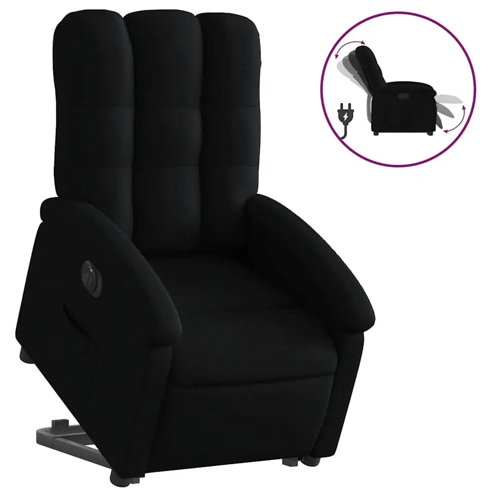 Fauteuil inclinable électrique noir tissu - XIOS