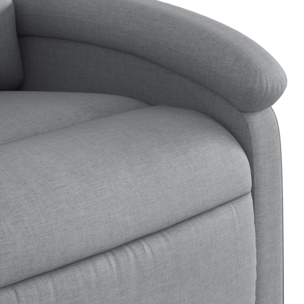 Fauteuil inclinable électrique Gris clair Tissu - XIOS
