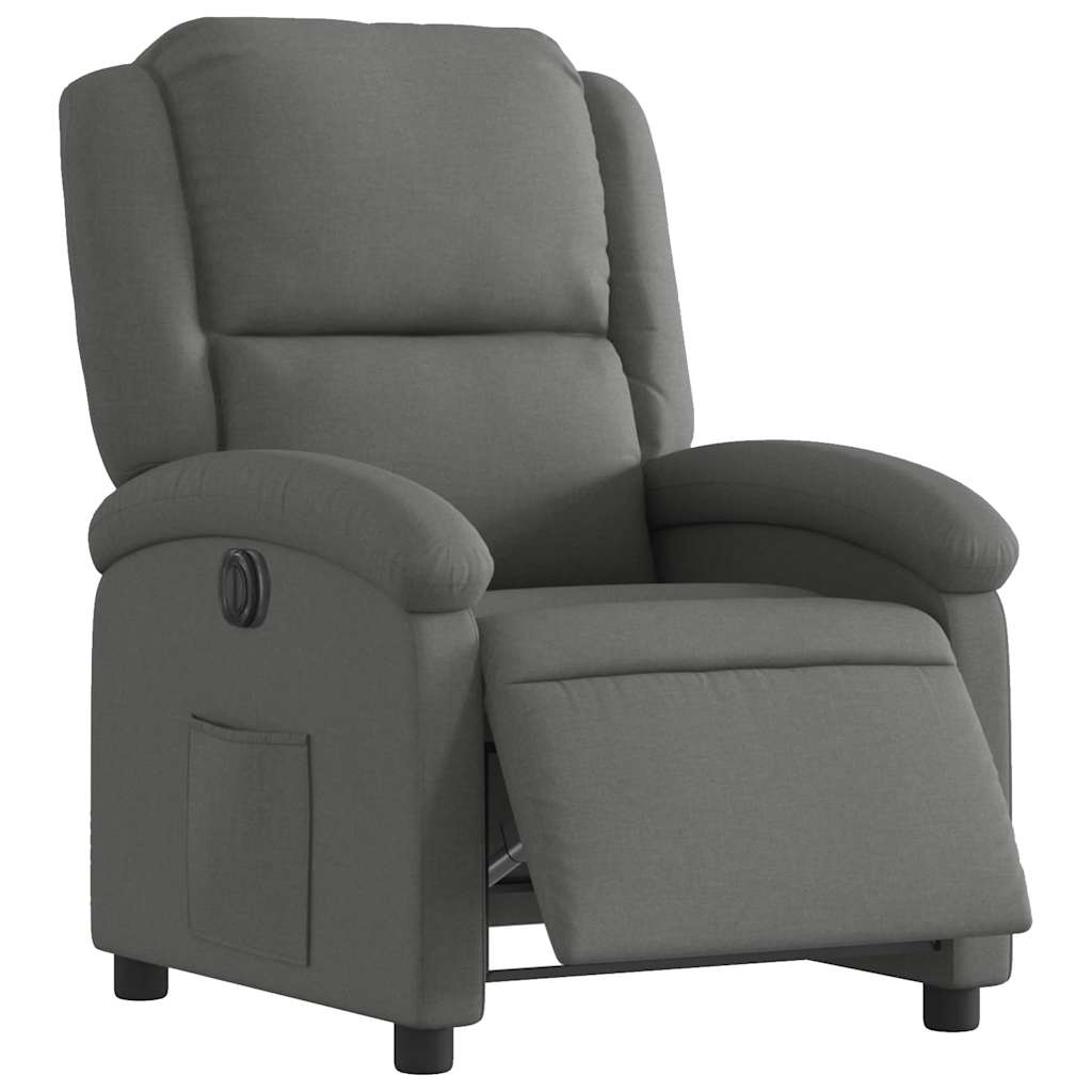 Fauteuil inclinable électrique Gris foncé Tissu - XIOS