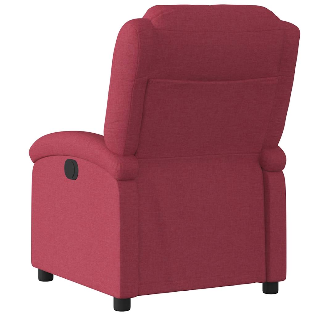 Fauteuil inclinable électrique Rouge bordeaux Tissu - XIOS