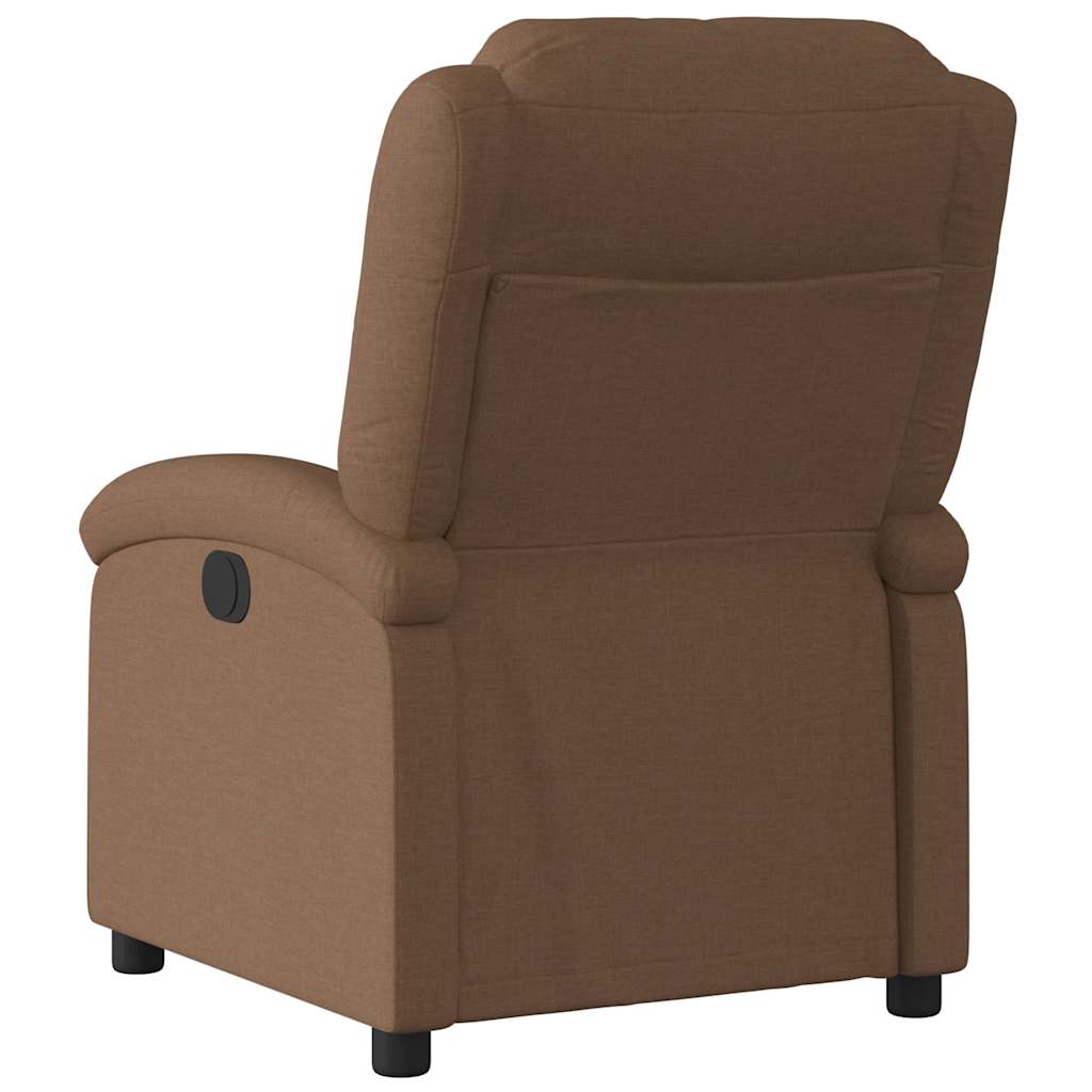 Fauteuil inclinable électrique Marron Tissu - XIOS