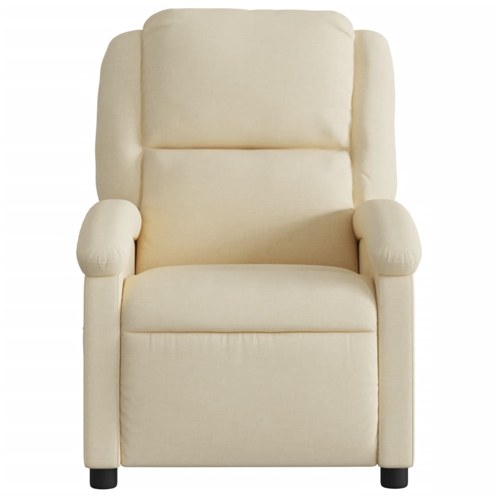 Fauteuil inclinable électrique Crème Tissu - XIOS