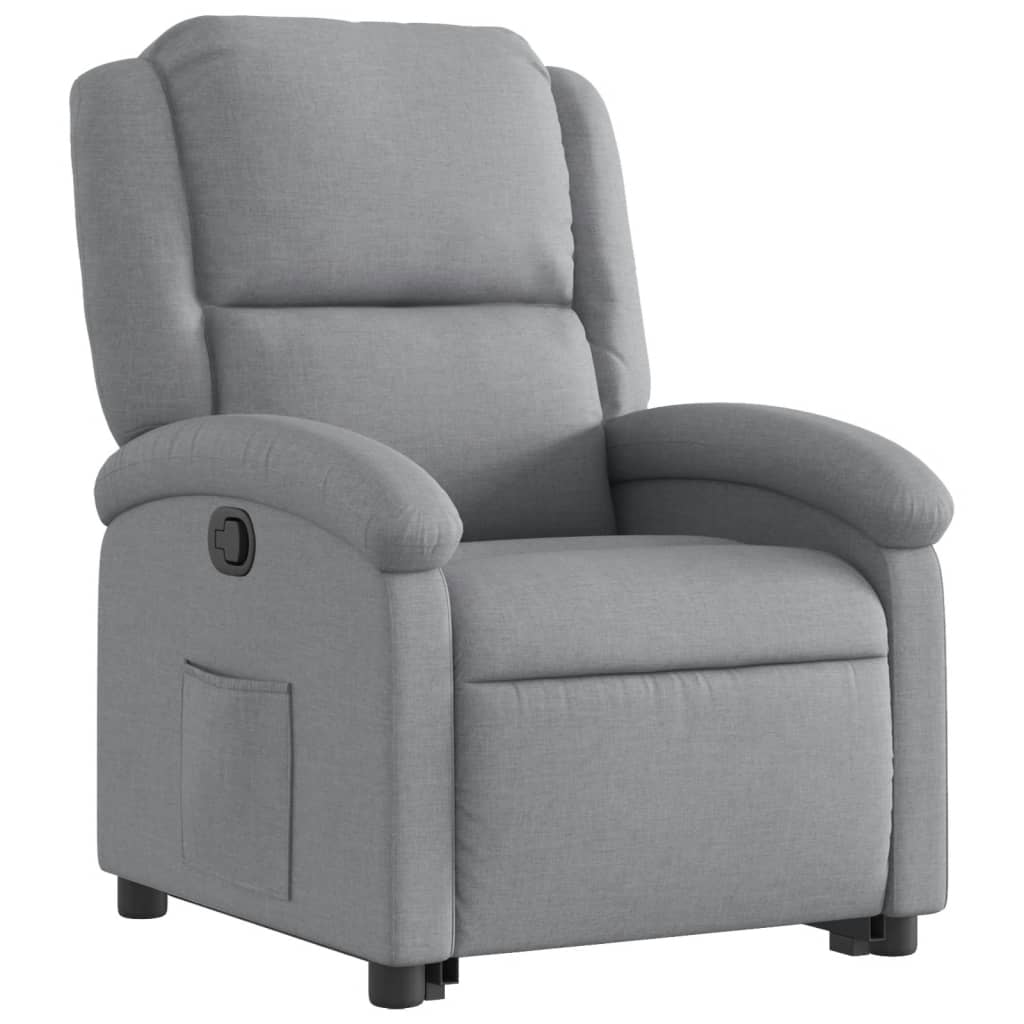 Fauteuil inclinable Gris clair Tissu - XIOS
