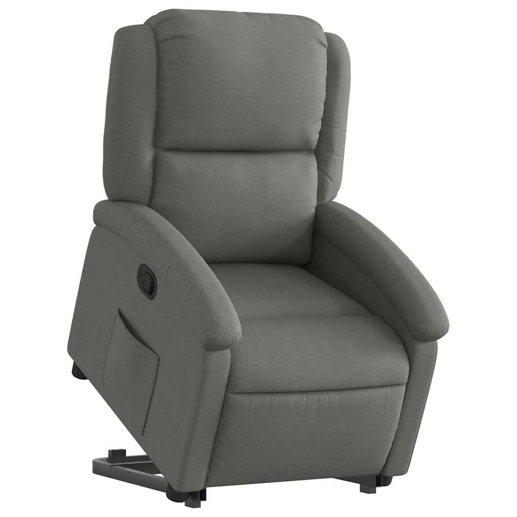 Fauteuil inclinable Gris foncé Tissu - XIOS