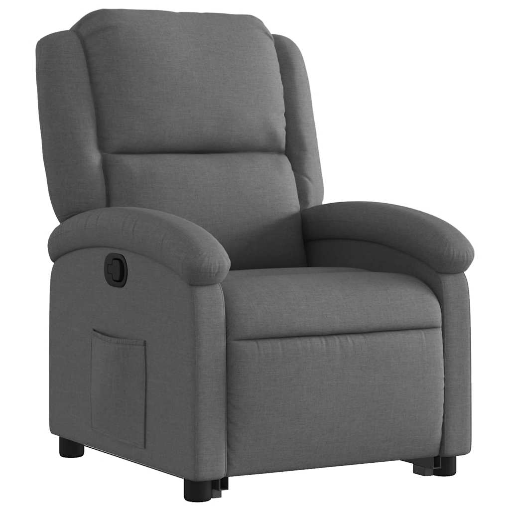 Fauteuil inclinable Gris foncé Tissu - XIOS