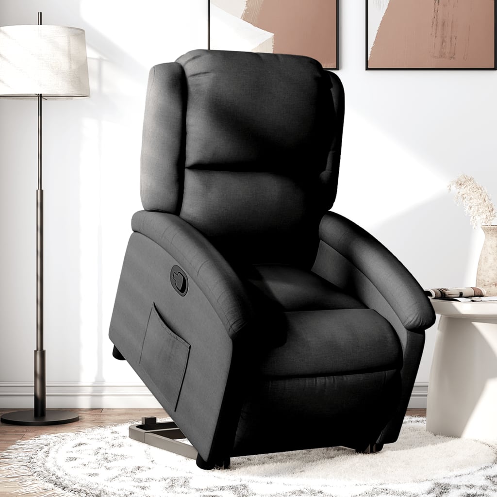 Fauteuil inclinable noir tissu - XIOS