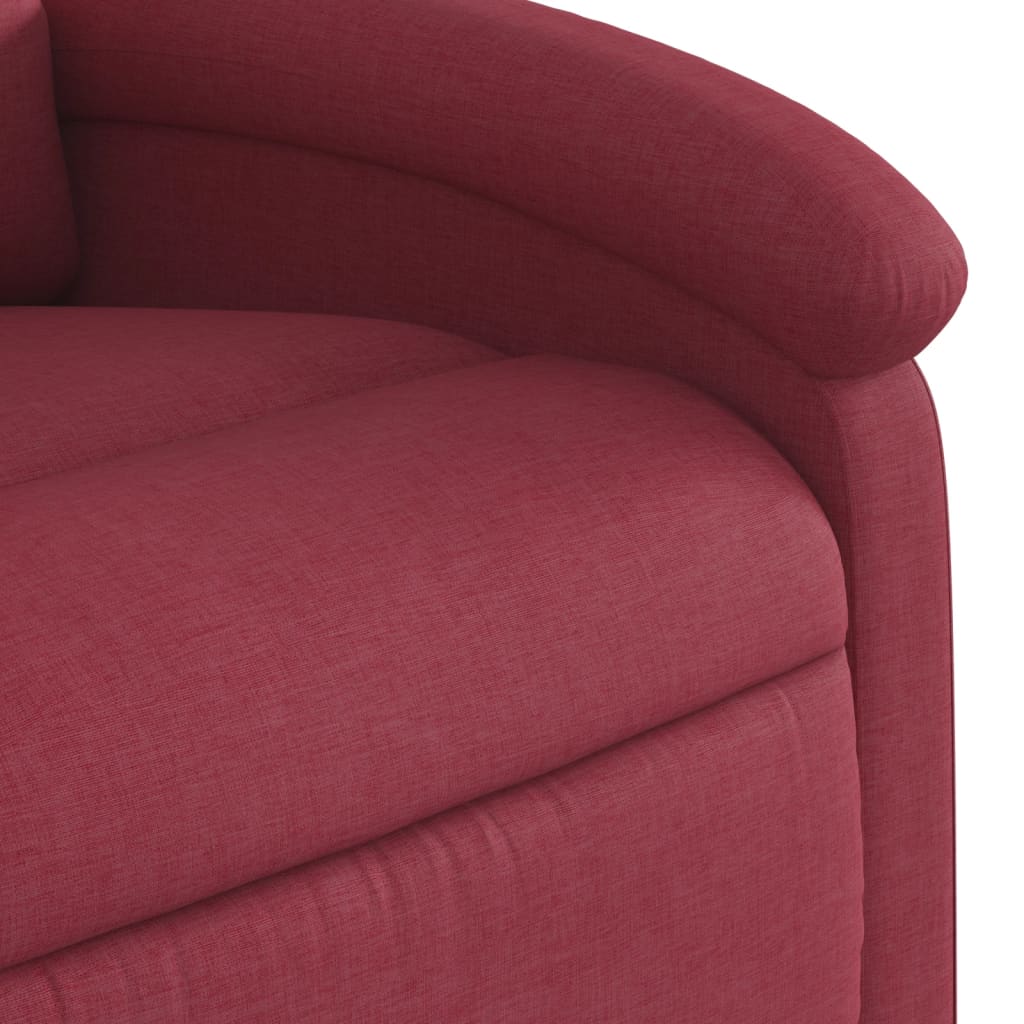 Fauteuil inclinable rouge bordeaux tissu - XIOS