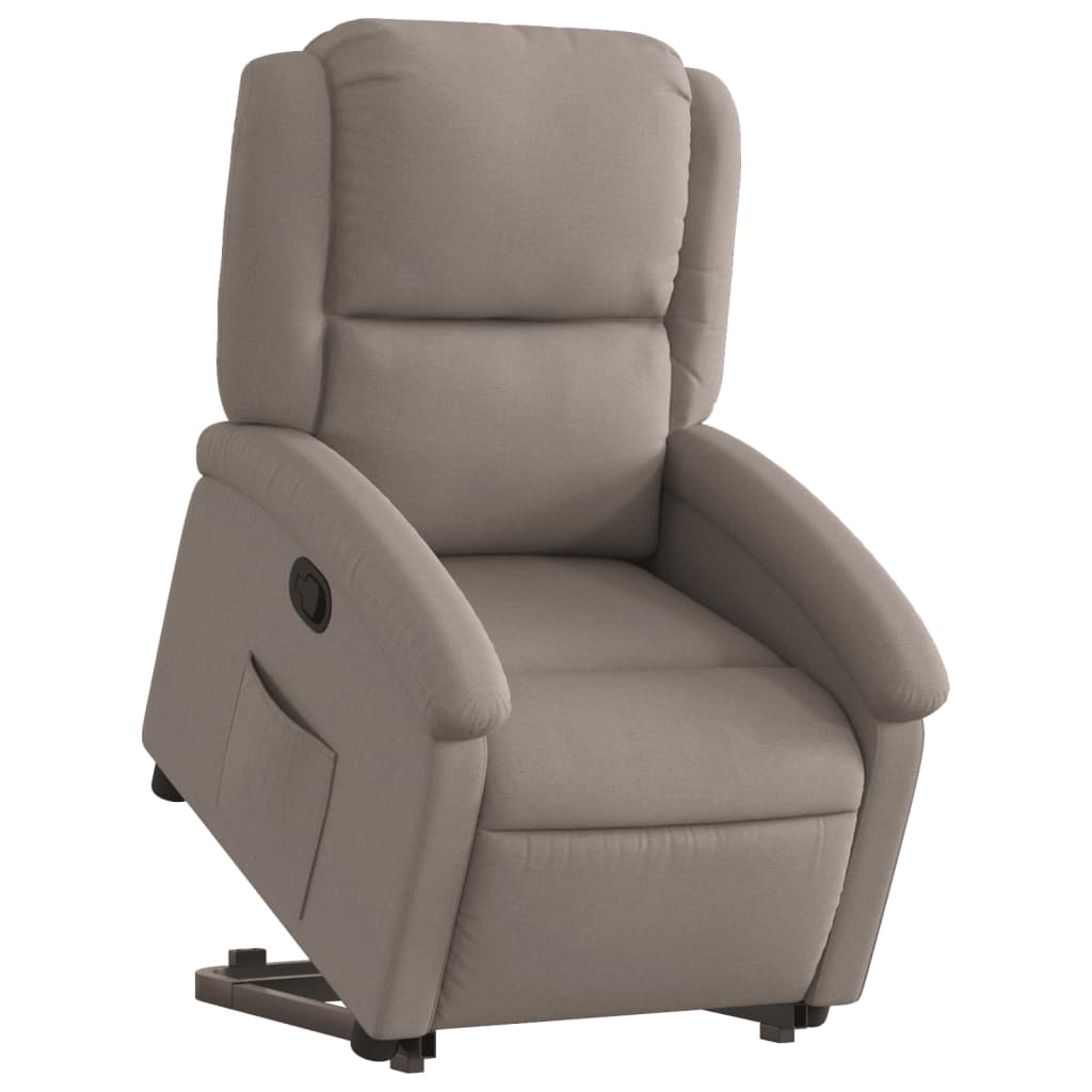 Fauteuil inclinable taupe tissu - XIOS