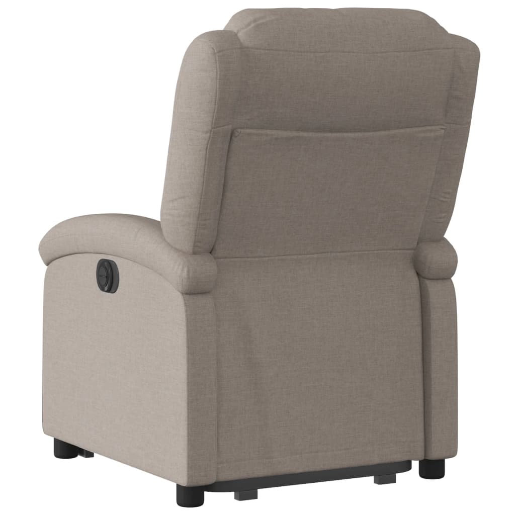 Fauteuil inclinable taupe tissu - XIOS