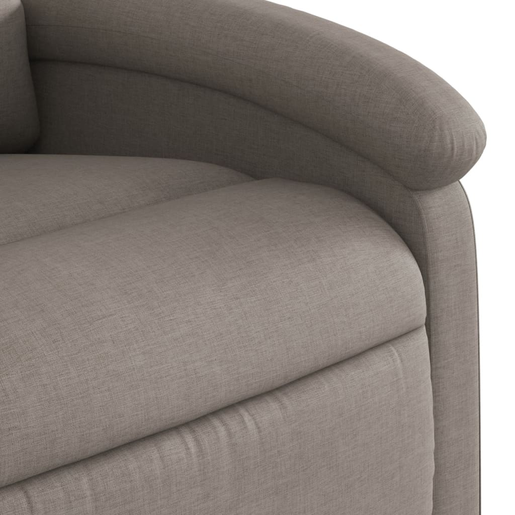Fauteuil inclinable taupe tissu - XIOS