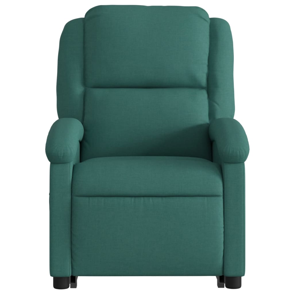 Fauteuil inclinable de massage Vert foncé Tissu - XIOS