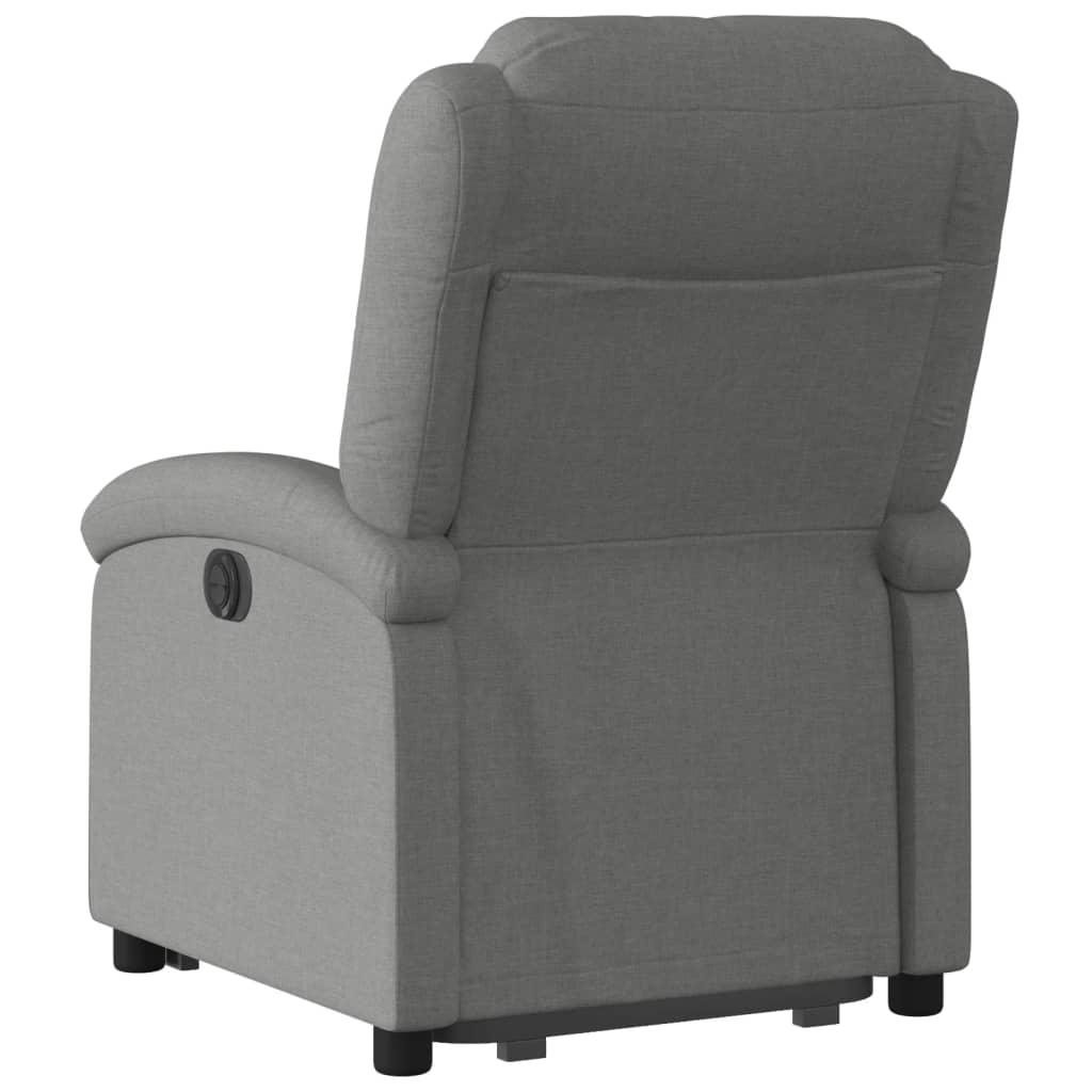 Fauteuil inclinable électrique gris foncé tissu - XIOS