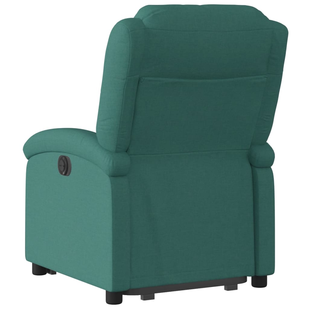 Fauteuil inclinable électrique vert foncé tissu - XIOS