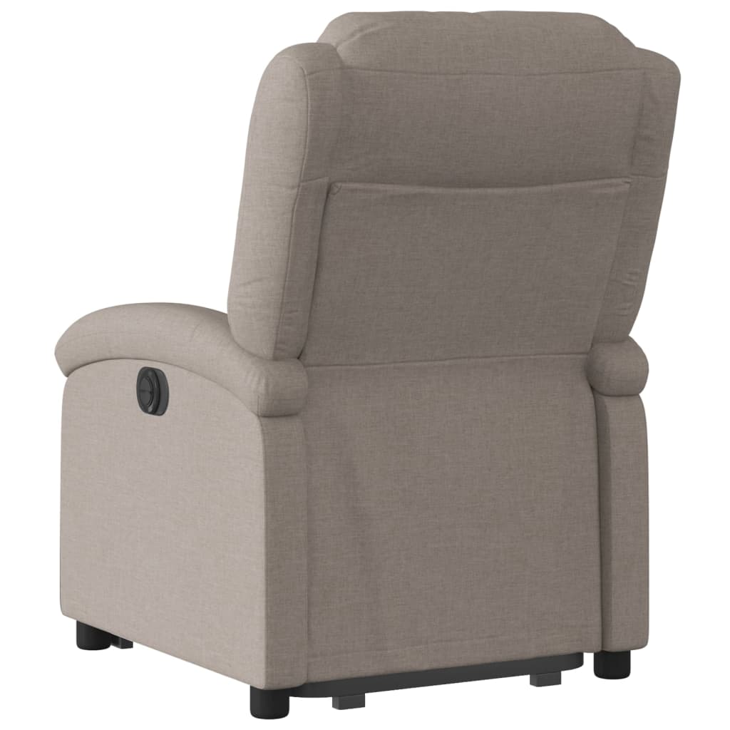 Fauteuil inclinable électrique taupe tissu