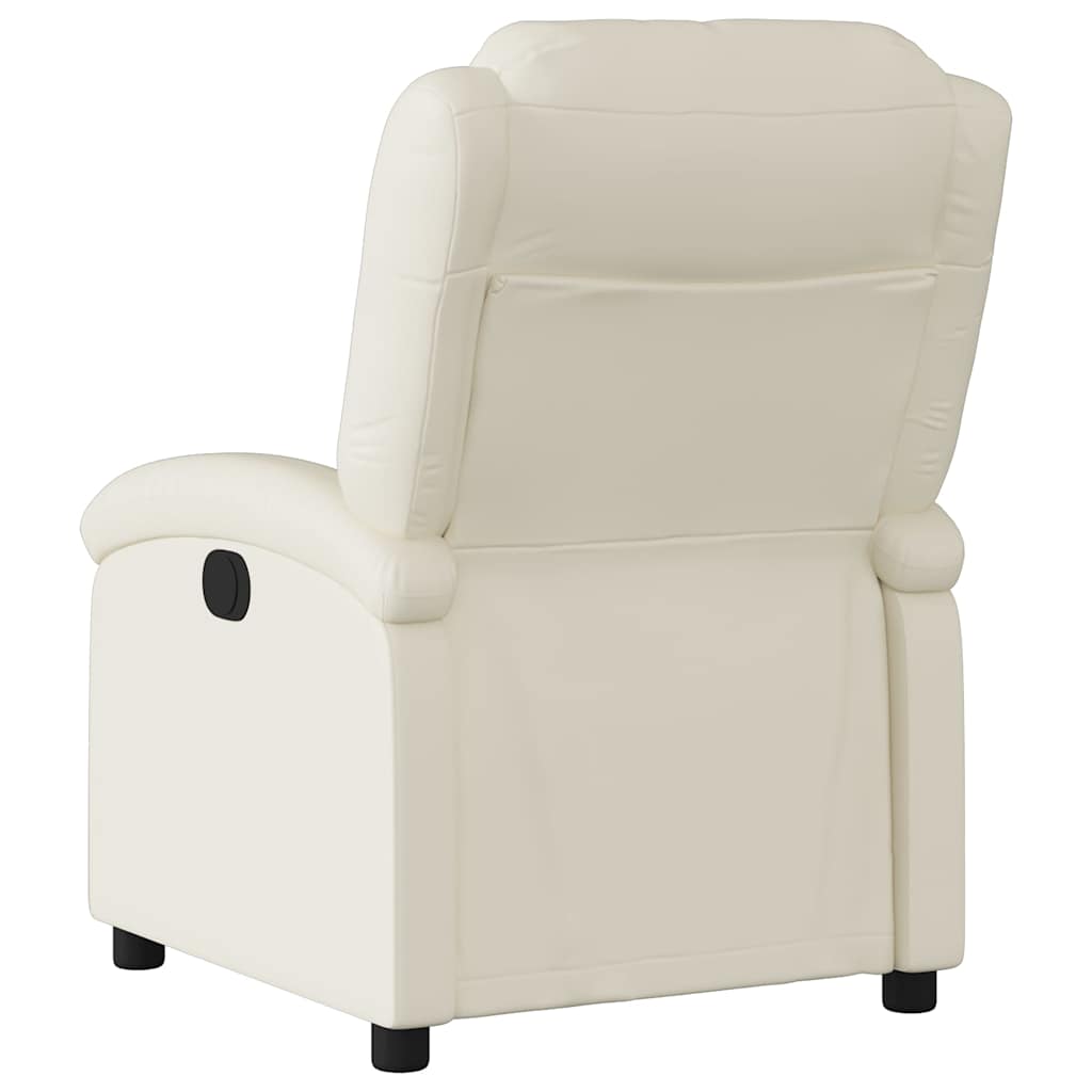 Fauteuil inclinable électrique Crème Similicuir - XIOS
