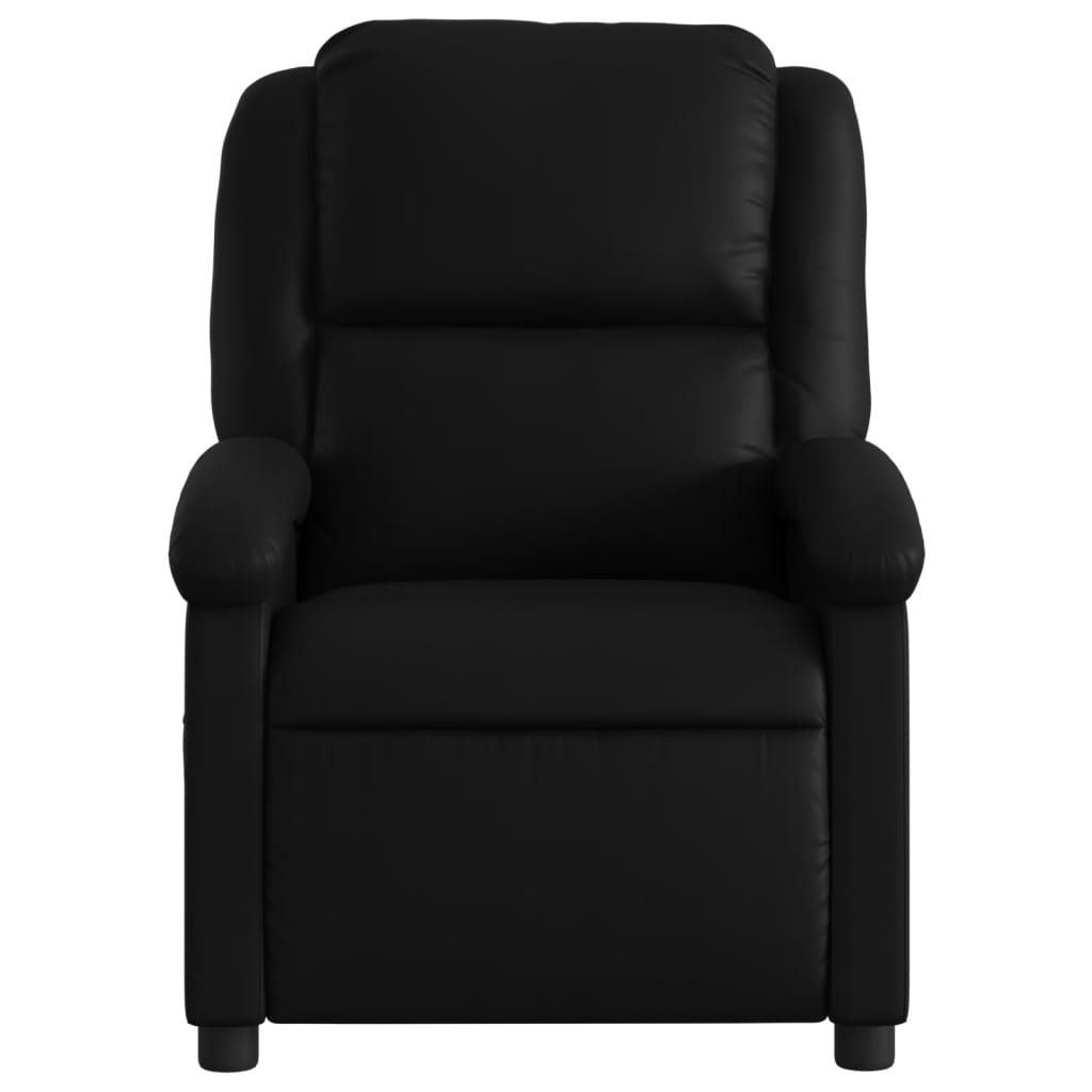 Fauteuil de massage inclinable électrique noir similicuir - XIOS