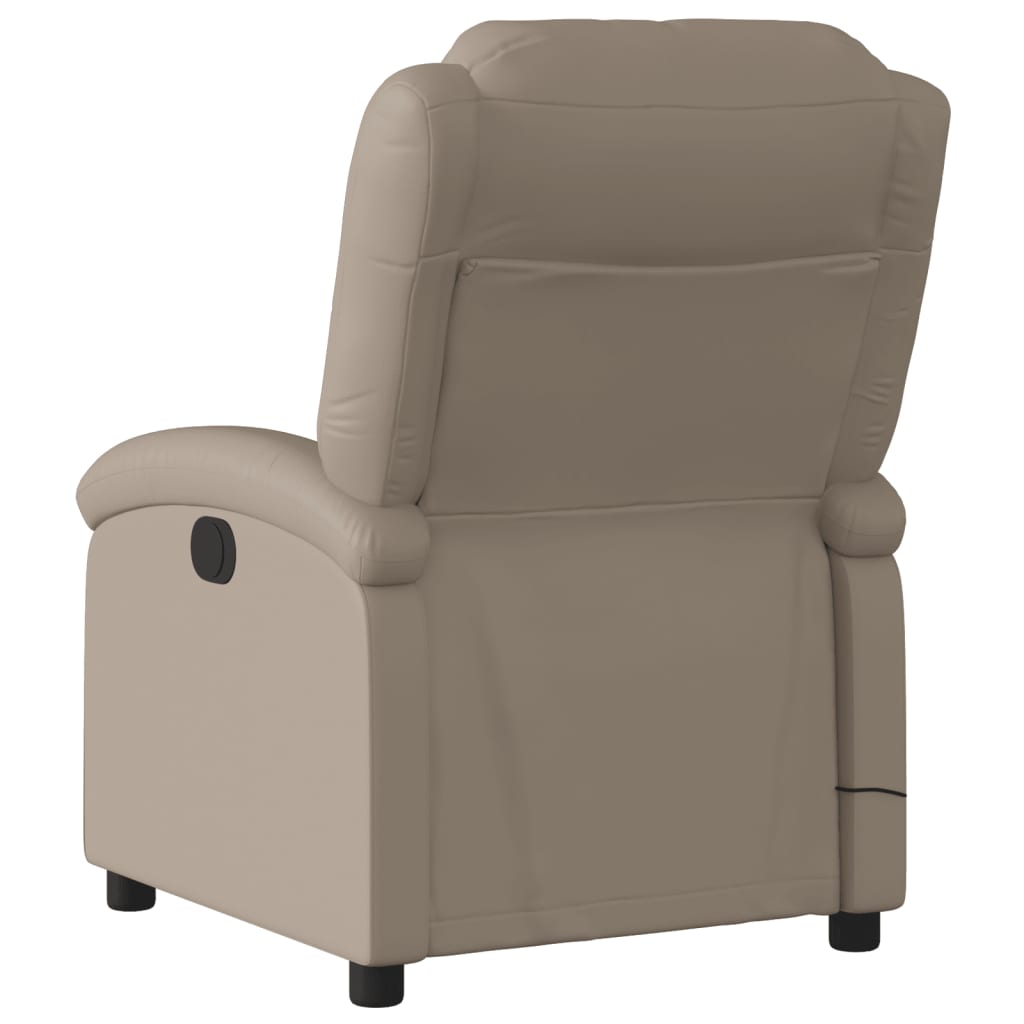 Fauteuil de massage inclinable électrique cappuccino similicuir - XIOS