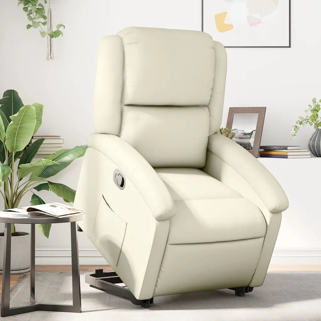 Fauteuil inclinable Crème Similicuir - XIOS