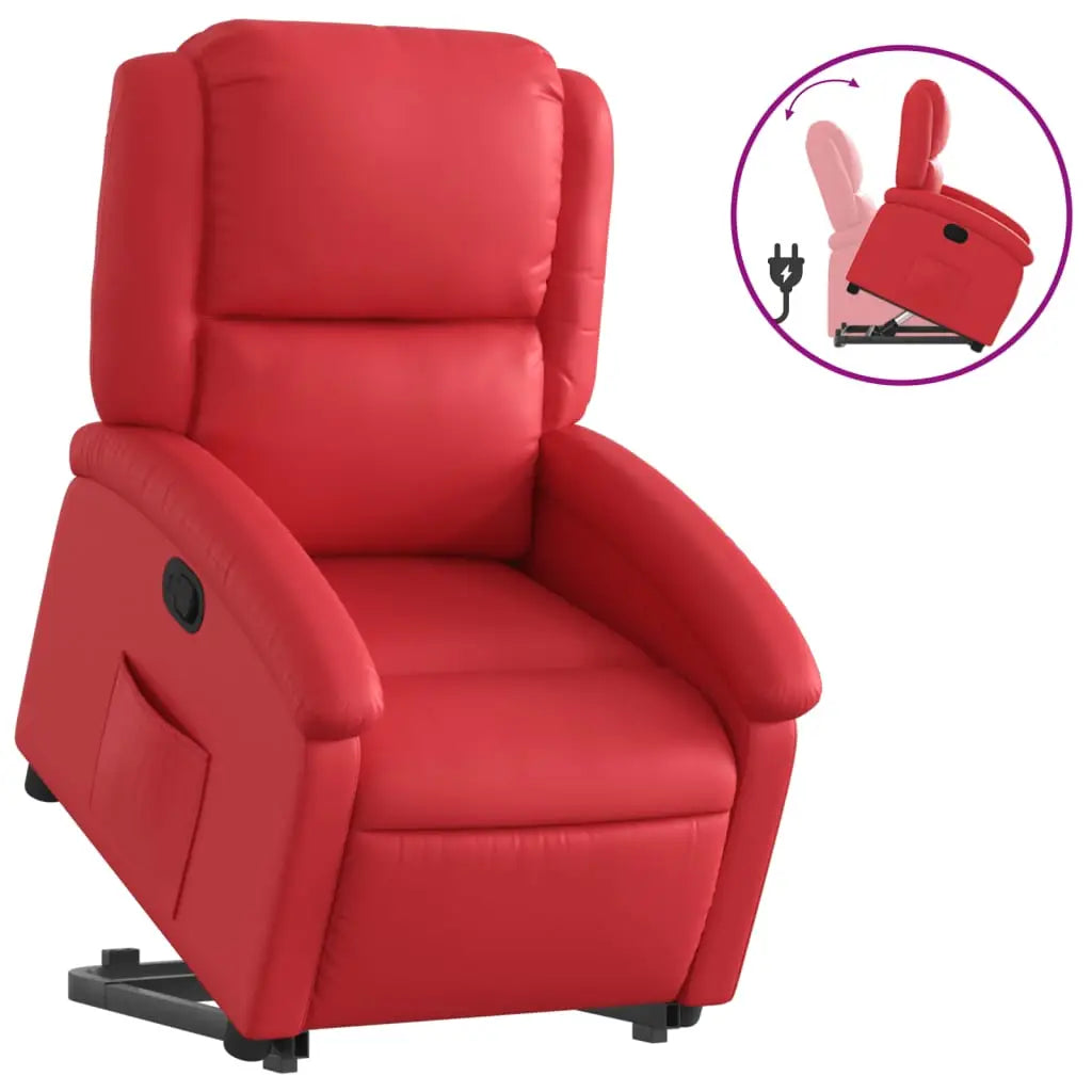 Fauteuil inclinable Rouge Similicuir - XIOS