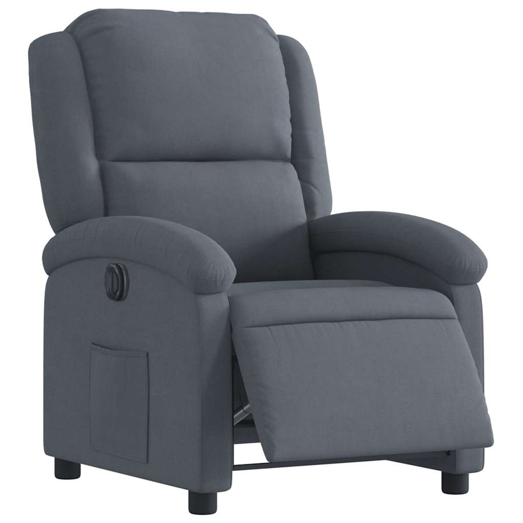 Fauteuil inclinable électrique Gris foncé Velours - XIOS