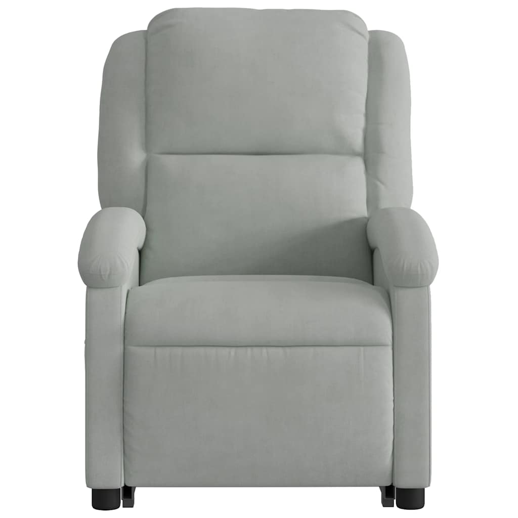 Fauteuil inclinable Gris clair Velours - XIOS
