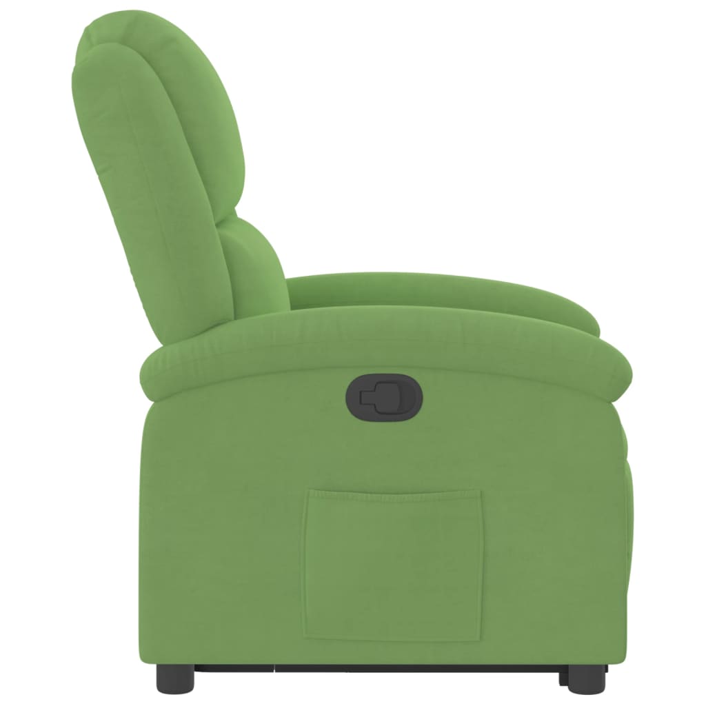 Fauteuil inclinable Vert clair Velours - XIOS