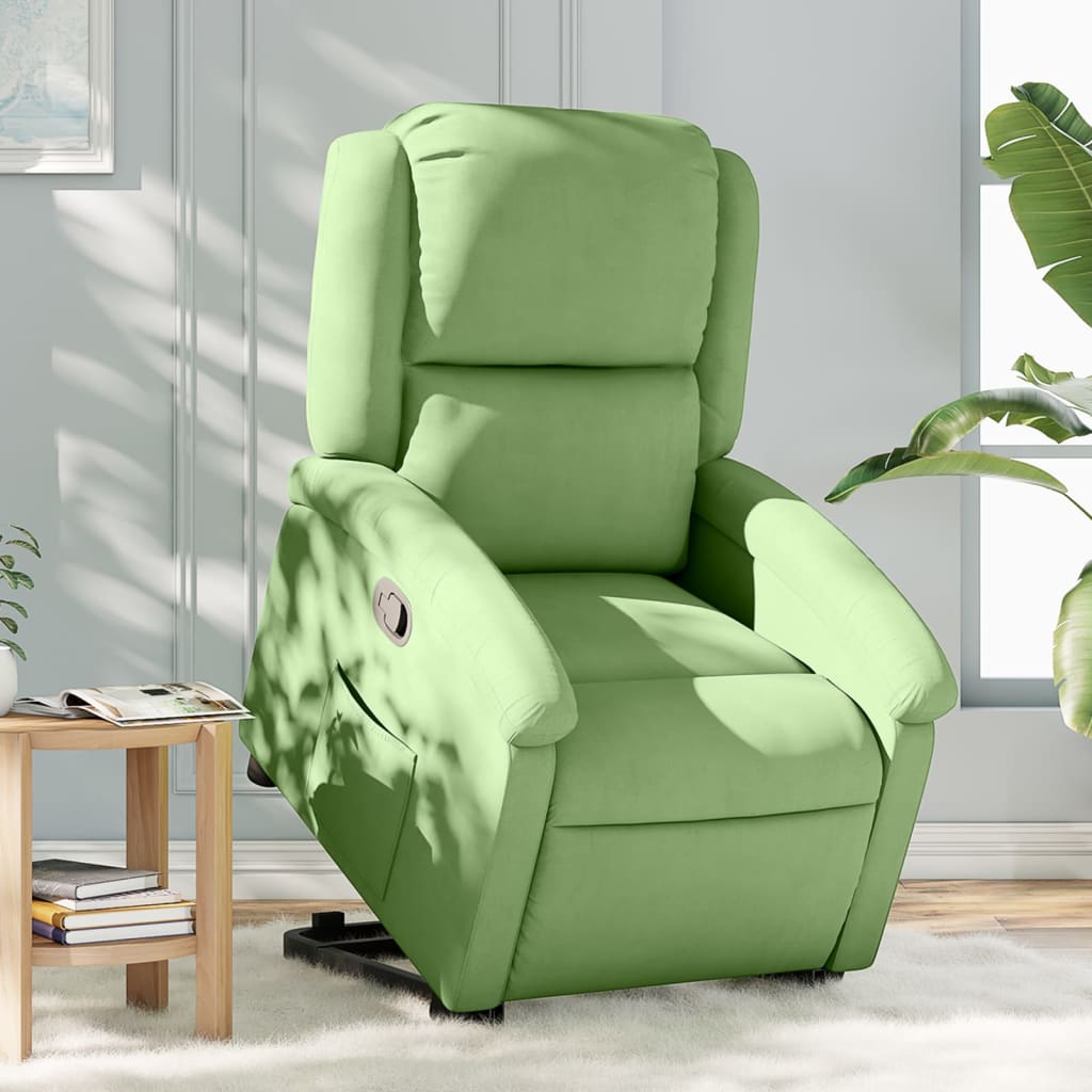 Fauteuil inclinable Vert clair Velours - XIOS