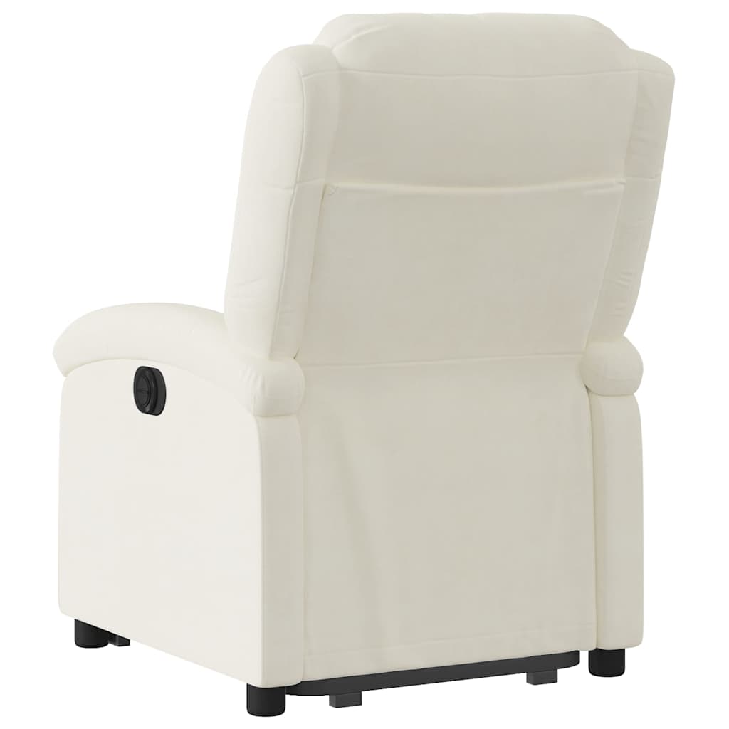 Fauteuil inclinable Crème Velours - XIOS