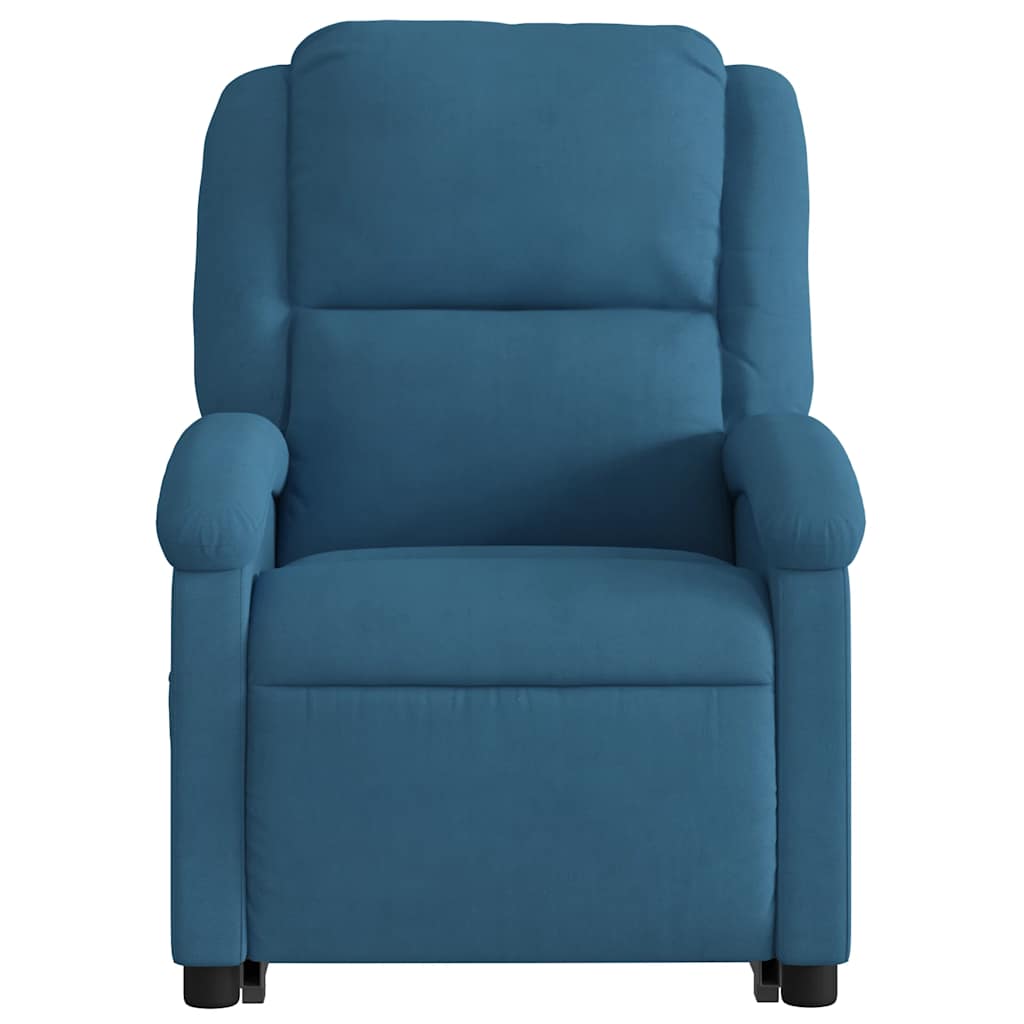 Fauteuil inclinable bleu velours Fauteuils vidaXL