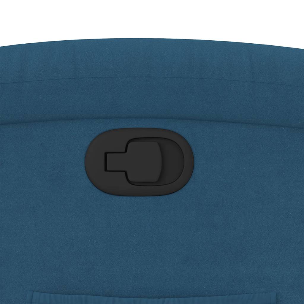 Fauteuil inclinable bleu velours Fauteuils vidaXL