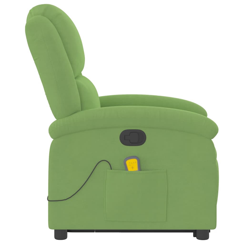 Fauteuil de massage inclinable Vert clair Velours - XIOS