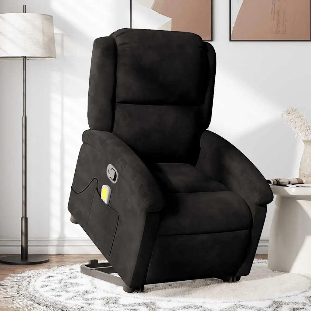 Fauteuil de massage inclinable Noir Velours - XIOS