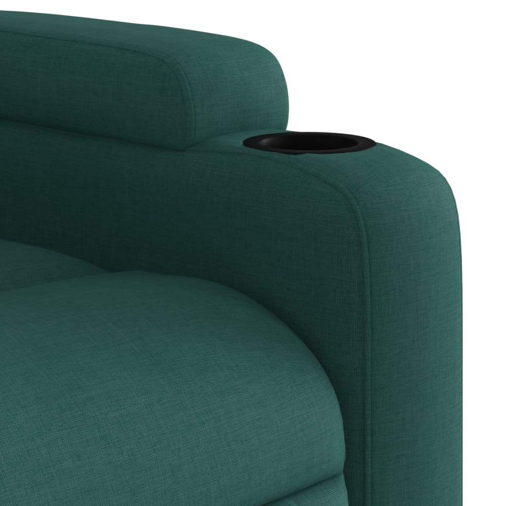 Fauteuil inclinable électrique Vert foncé Tissu - XIOS