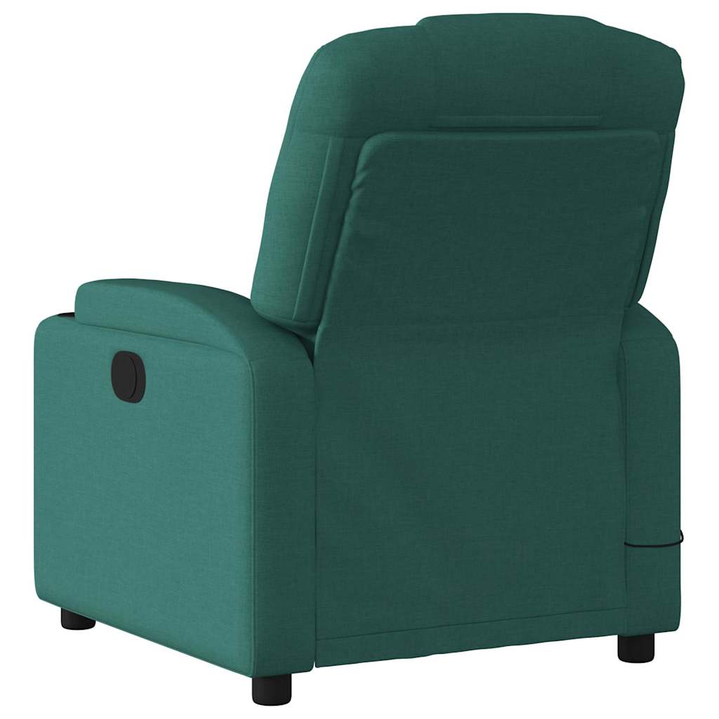 Fauteuil de massage inclinable électrique Vert foncé Tissu - XIOS