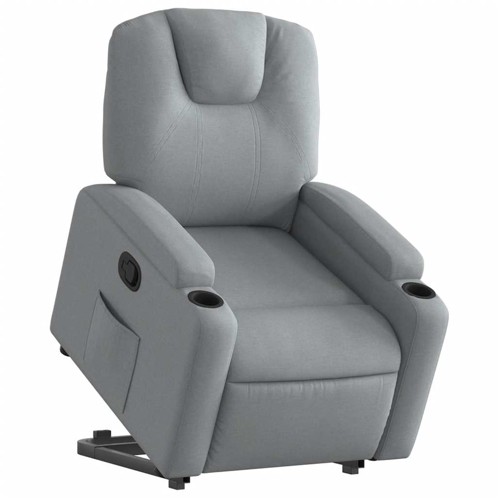 Fauteuil inclinable Gris clair Tissu - XIOS