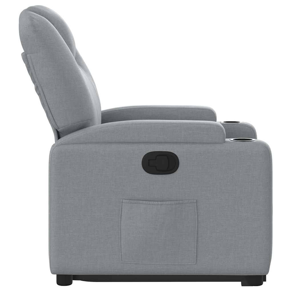 Fauteuil inclinable Gris clair Tissu - XIOS