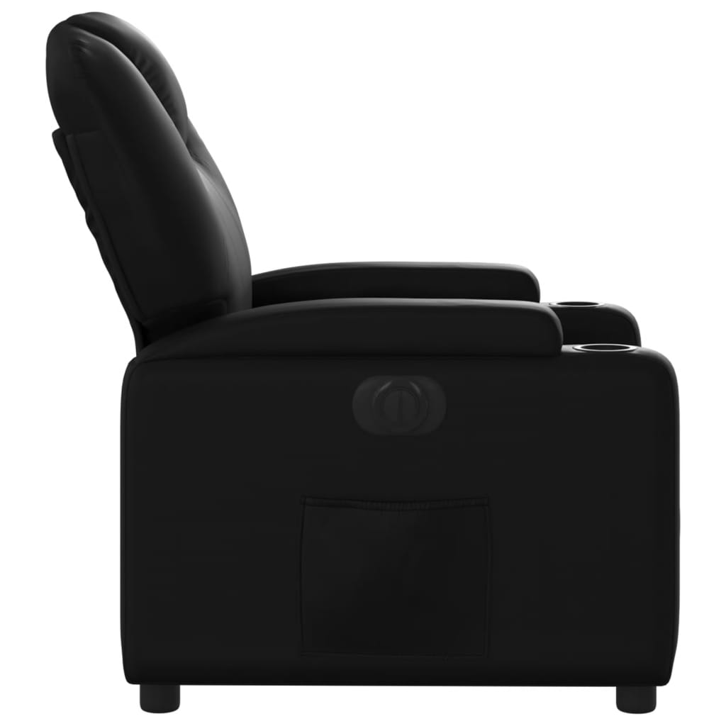 Fauteuil inclinable électrique Noir Similicuir - XIOS