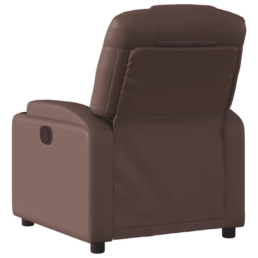Fauteuil inclinable électrique Marron Similicuir - XIOS