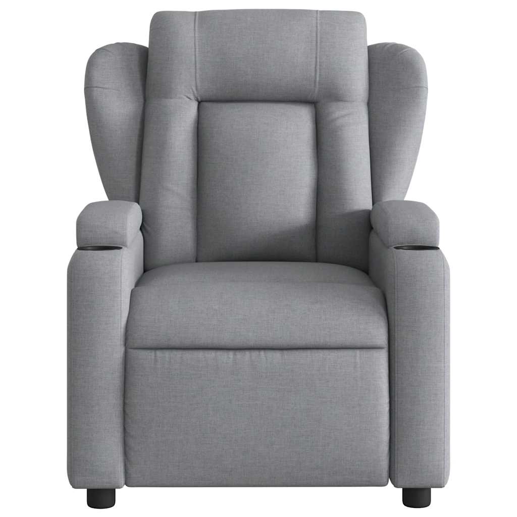 Fauteuil inclinable électrique Gris clair Tissu - XIOS