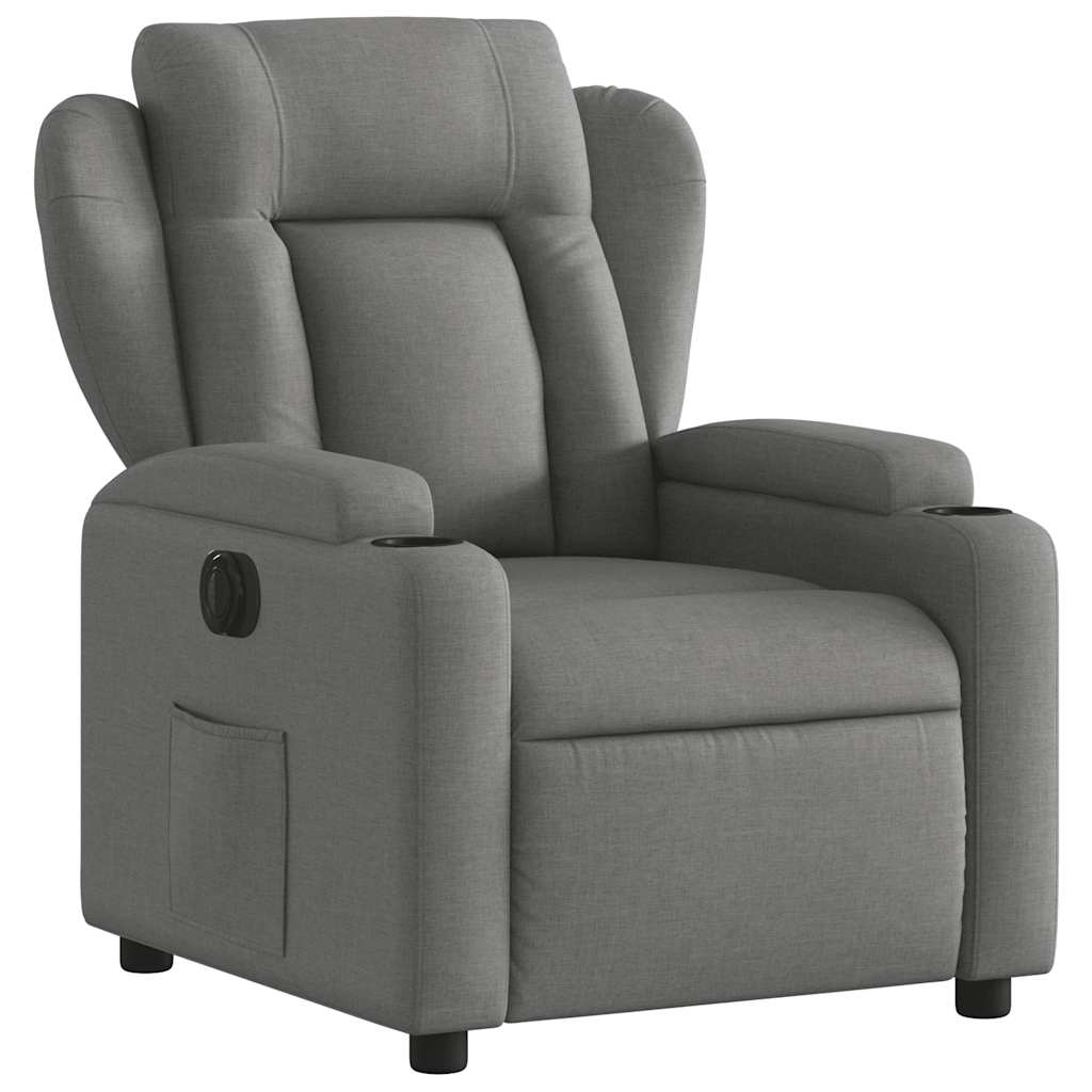 Fauteuil inclinable électrique Gris foncé Tissu - XIOS