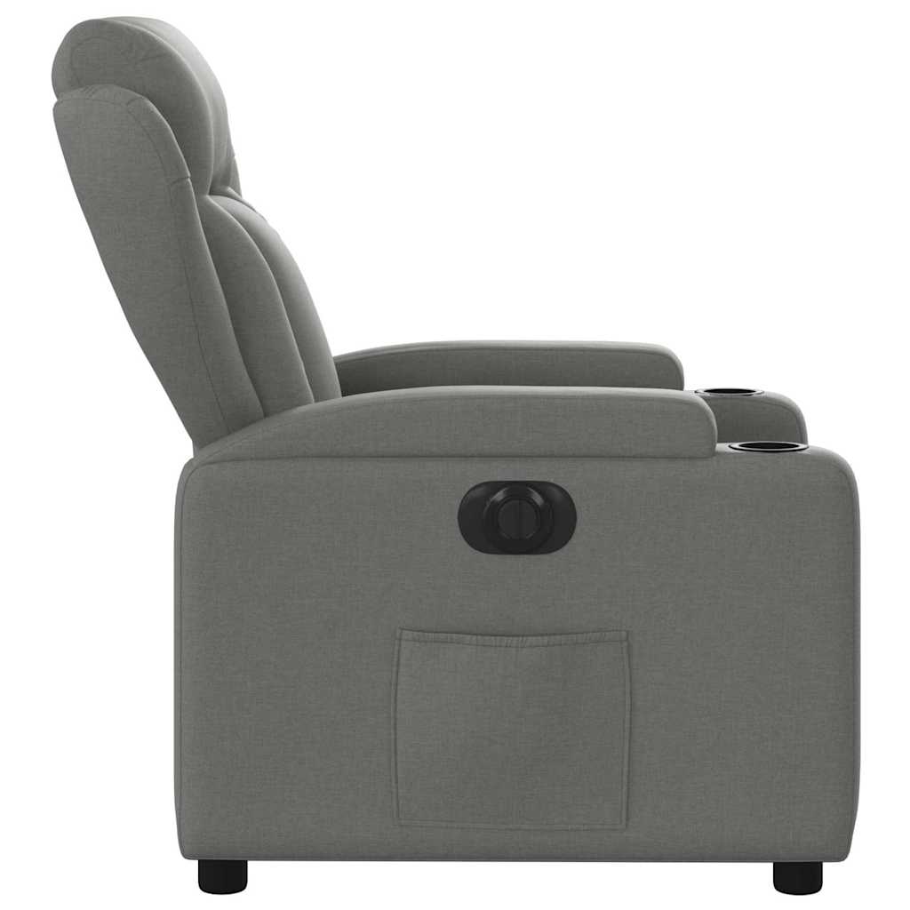 Fauteuil inclinable électrique Gris foncé Tissu - XIOS