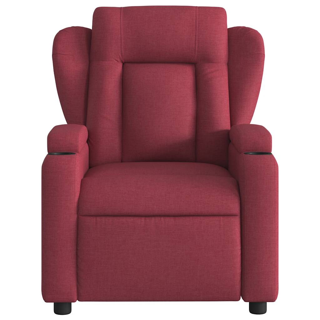 Fauteuil inclinable électrique Rouge bordeaux Tissu - XIOS