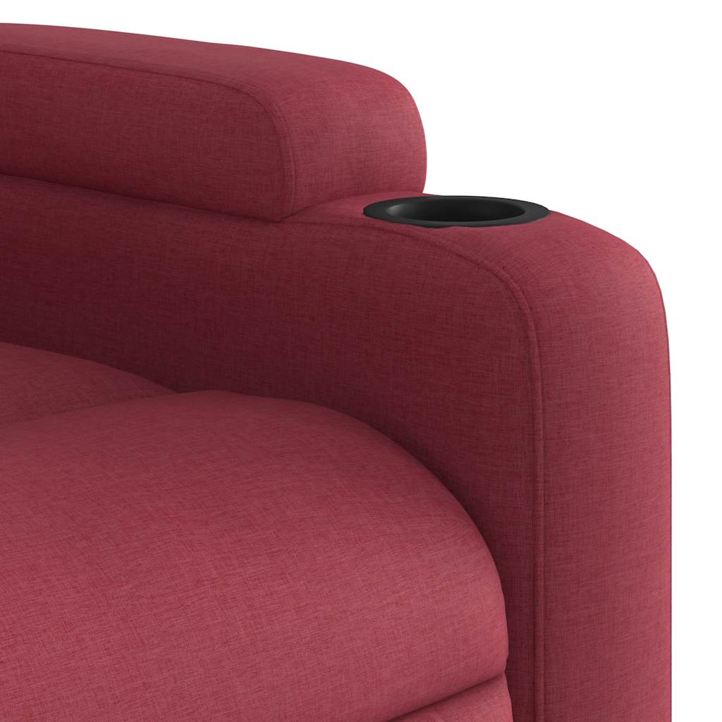 Fauteuil inclinable électrique Rouge bordeaux Tissu - XIOS