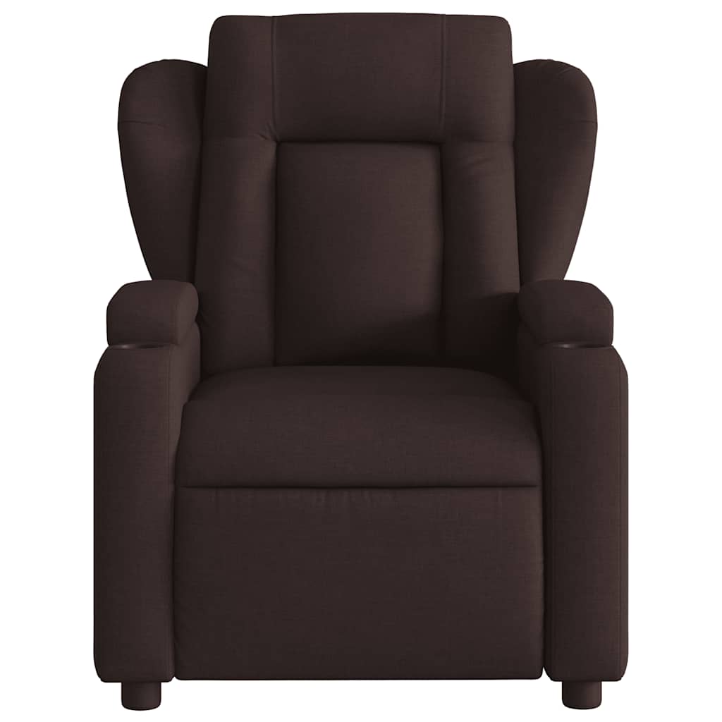 Fauteuil inclinable électrique Marron foncé Tissu - XIOS