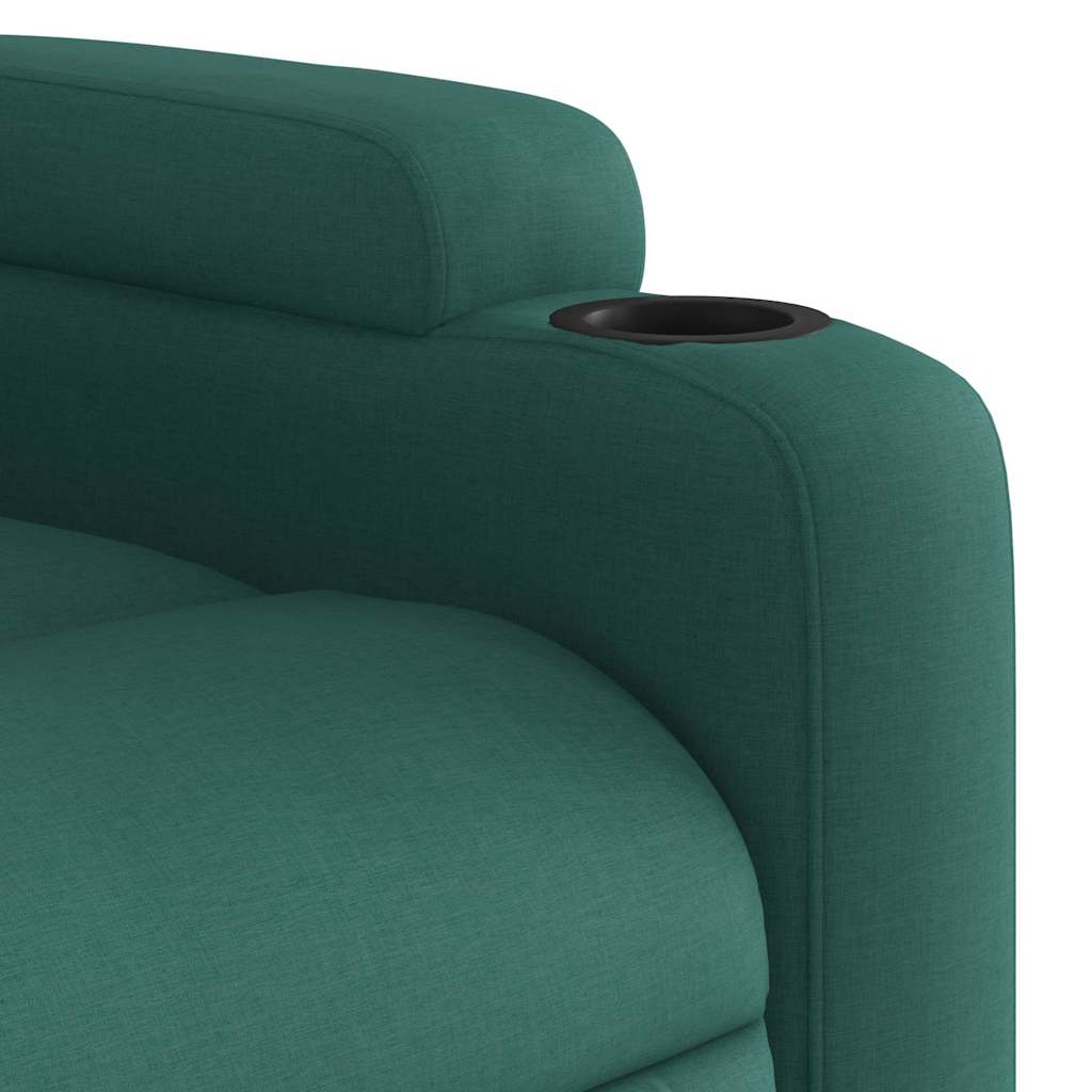 Fauteuil inclinable électrique Vert foncé Tissu - XIOS