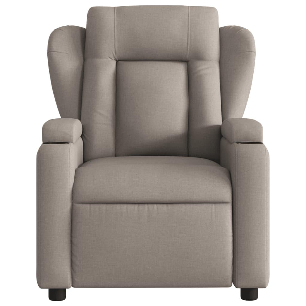 Fauteuil inclinable électrique Taupe Tissu - XIOS