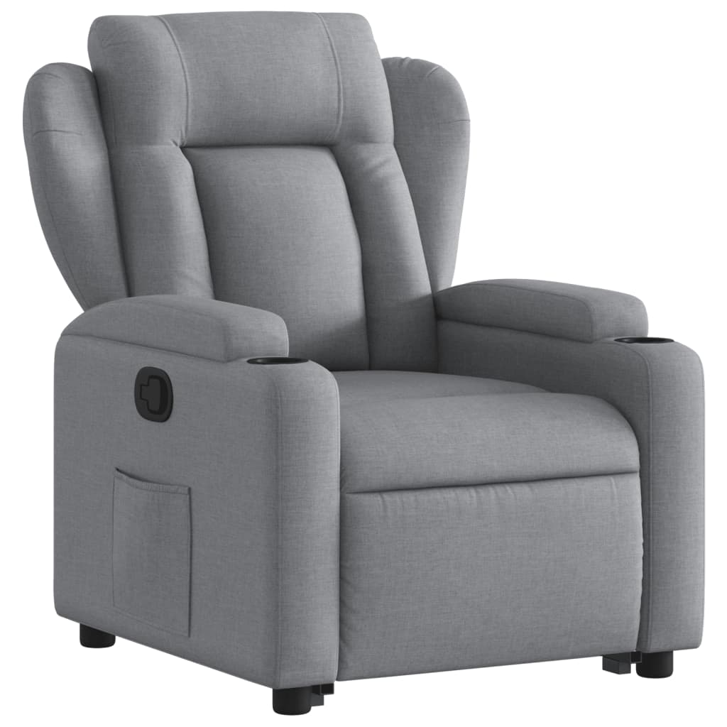 Fauteuil inclinable Gris clair Tissu - XIOS