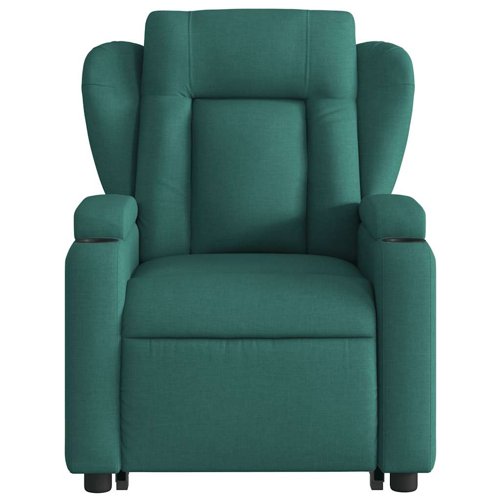 Fauteuil inclinable vert foncé tissu - XIOS