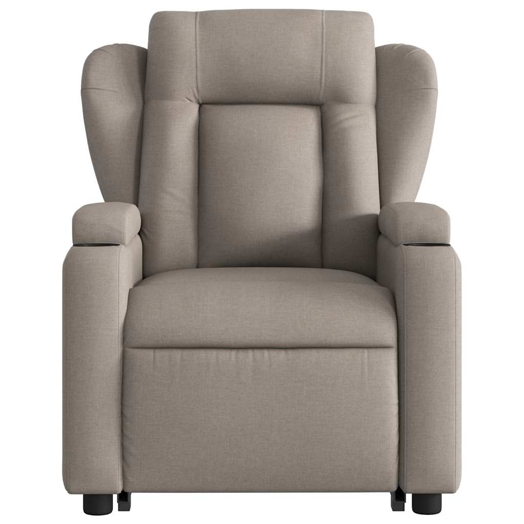 Fauteuil inclinable taupe tissu - XIOS